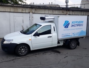 Реклама на коммерческий автомобиль Лада гранта Фургон. Компания Холодок Экспресс