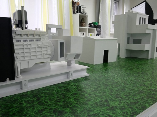 Макет дизельной электростанции