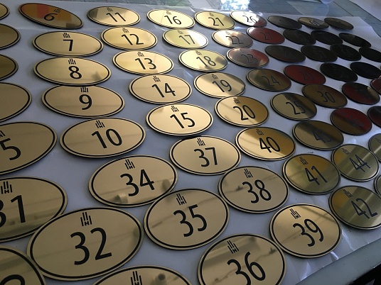 Изготовление квартирных номеров