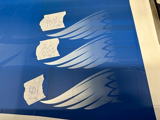 Уф печать градиента